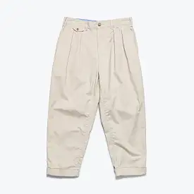 2 Pleat Twill Pants - Cement