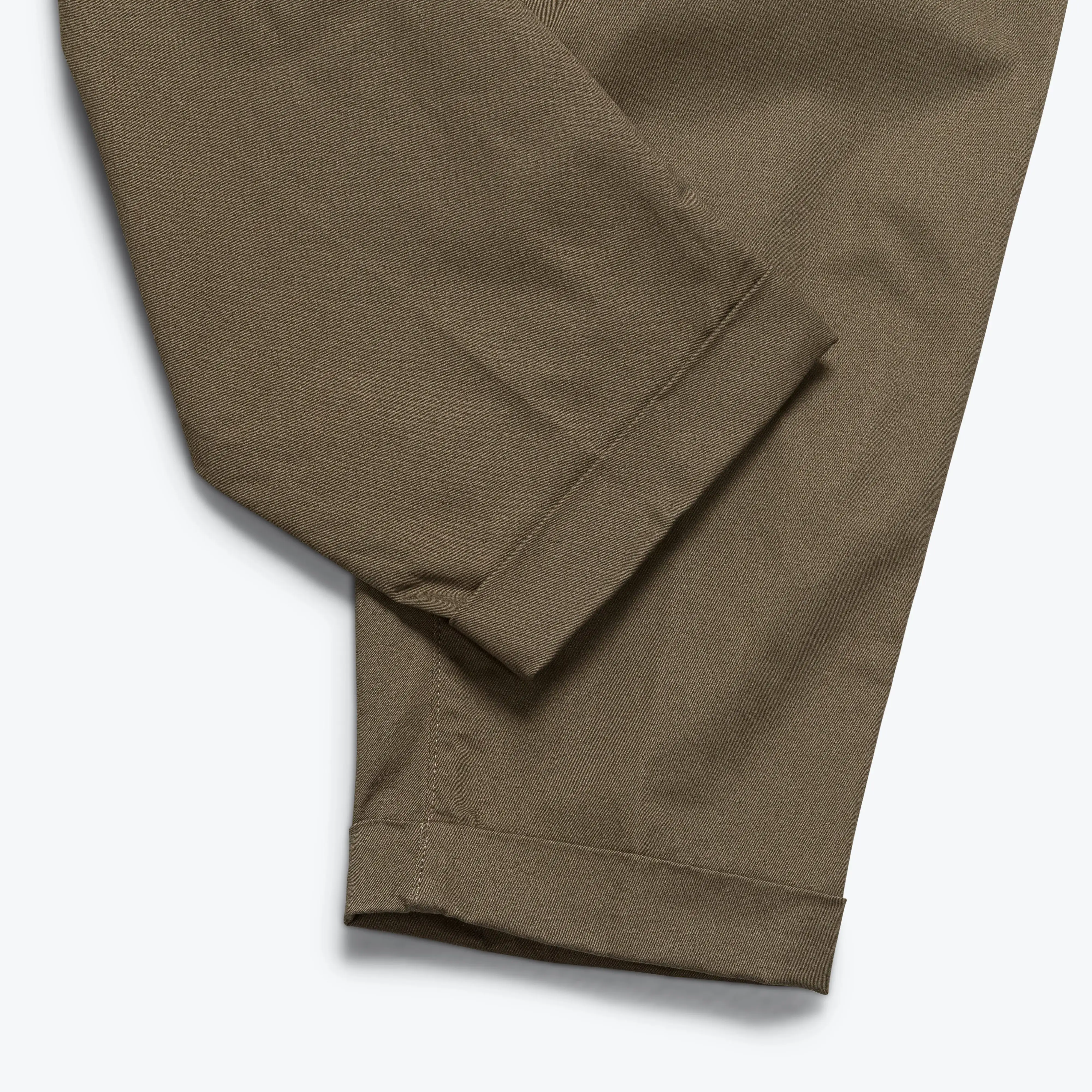 2 Pleats Trousers Twill - Olive