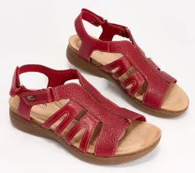 "As Is" Clarks Collection Leather Back - Strap Sandal April Belle