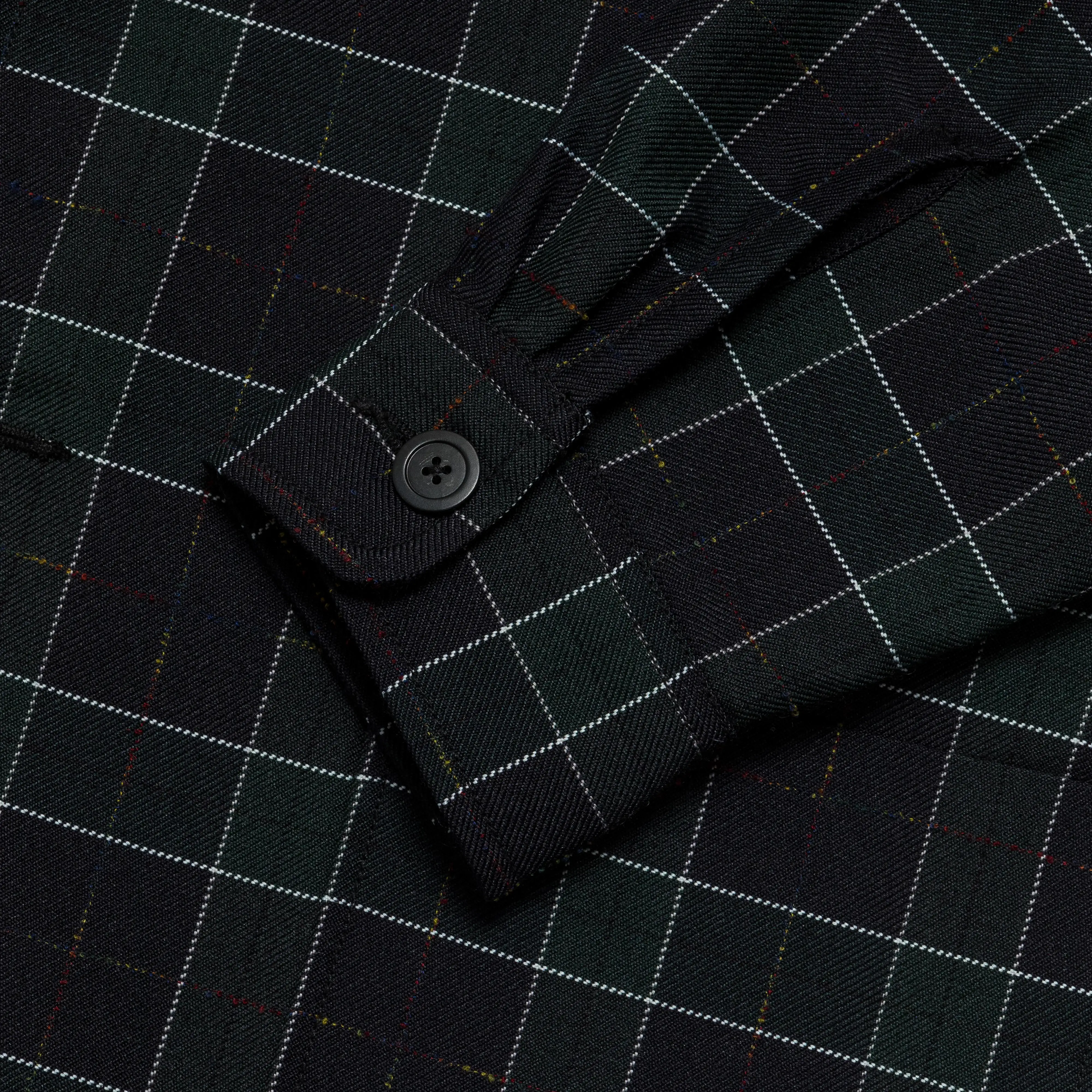 4 Button Jacket Wool PE - Navy Check