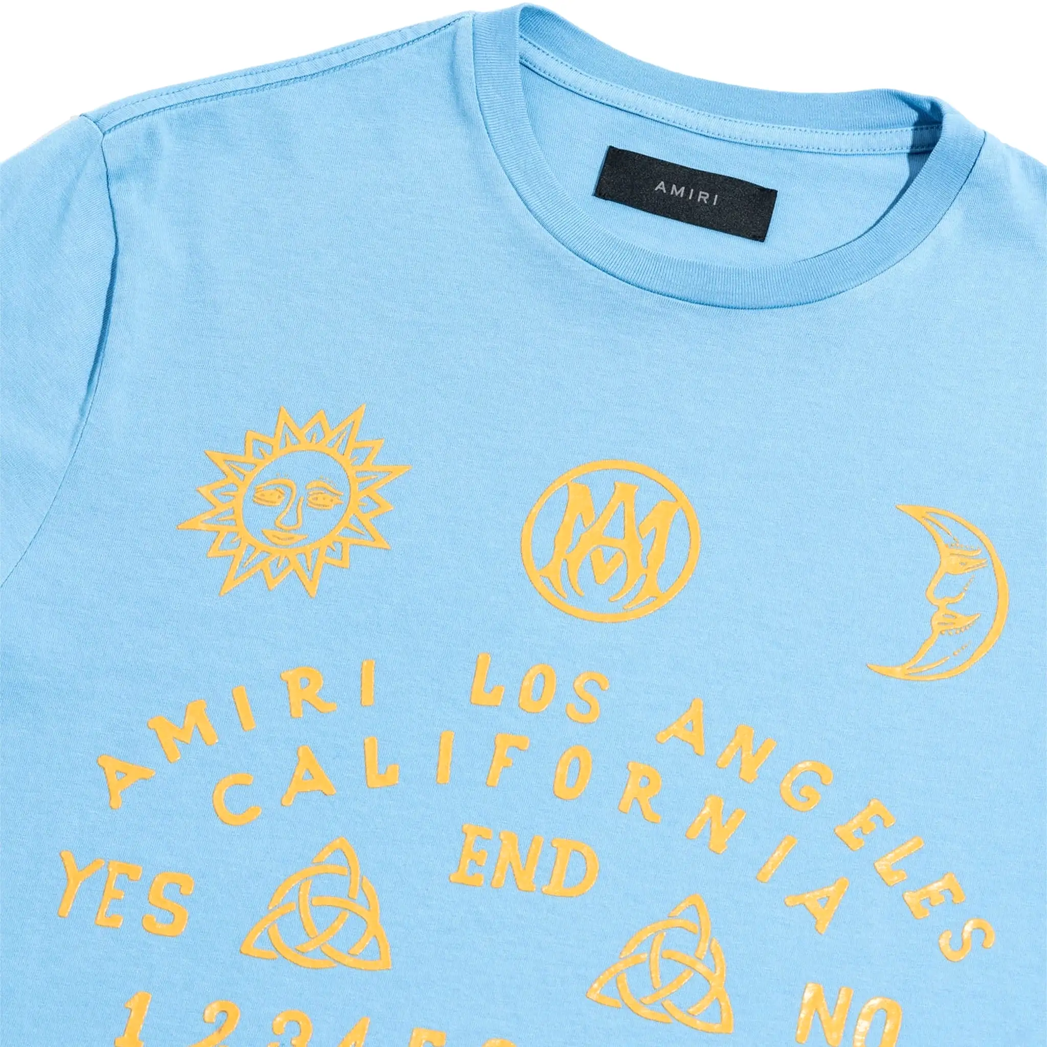 Amiri Ouija Board Carolina Blue T Shirt