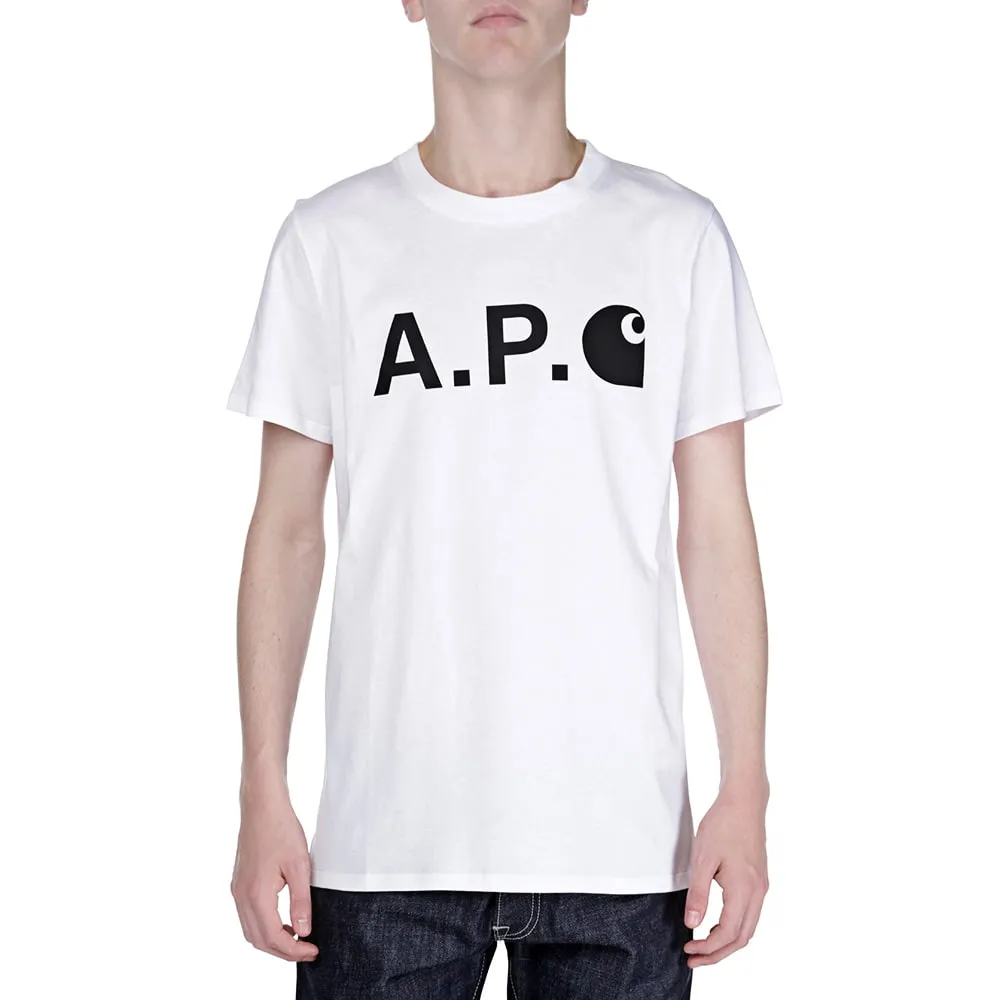 A.P.C. x Carhartt Logo TeeWhite