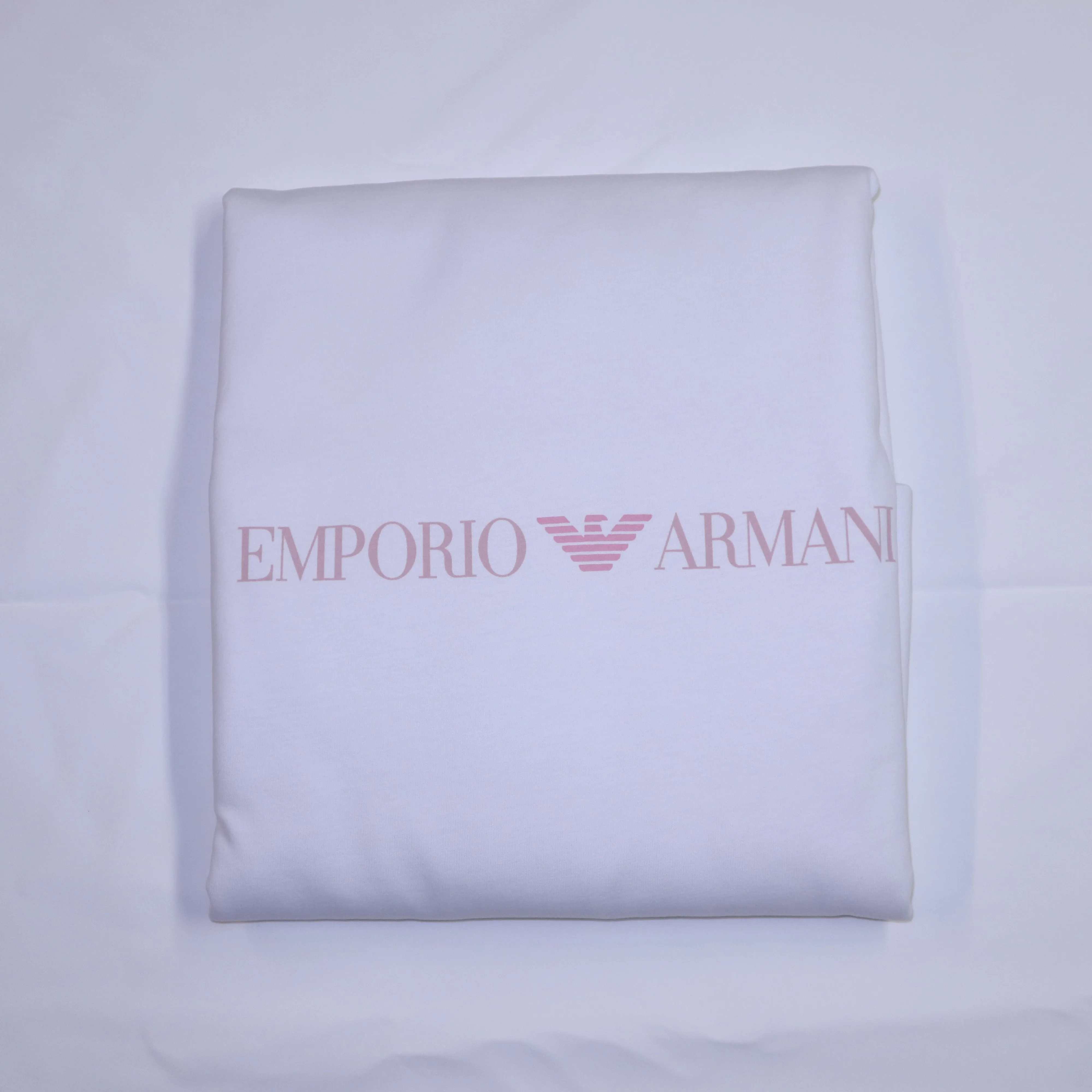 Armani Junior Baby Blanket w/ Pattern Logo