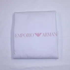 Armani Junior Baby Blanket w/ Pattern Logo