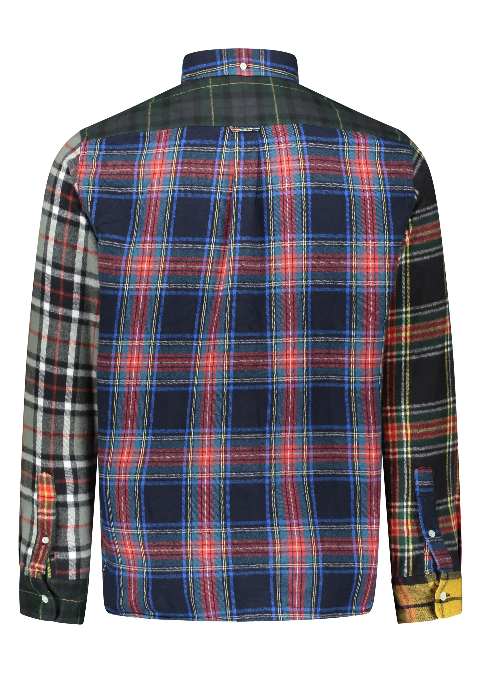 Beams Plus Check Panel Shirt - Grey