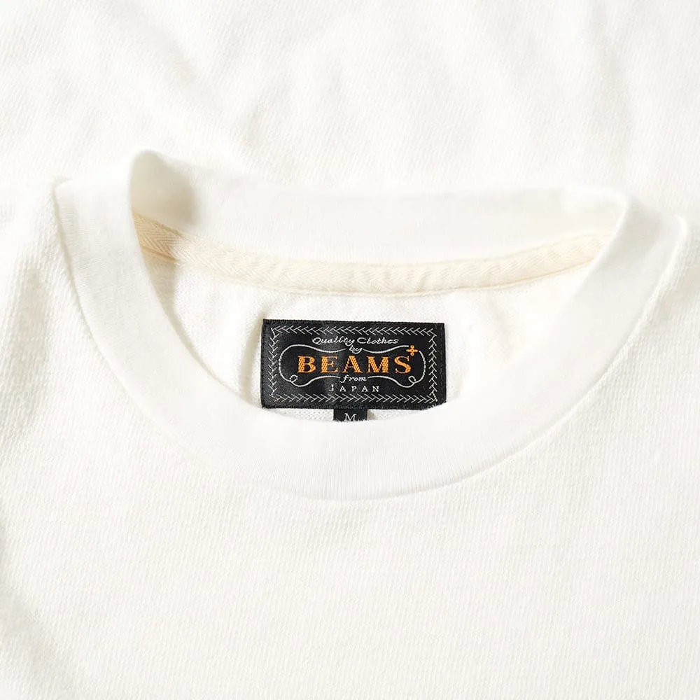 Beams Plus Cool Max Slub Pocket TeeWhite