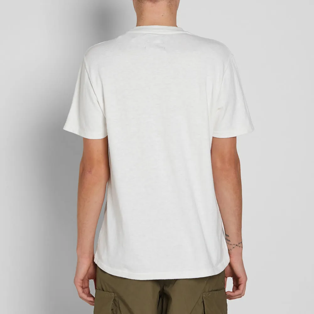 Beams Plus Cool Max Slub Pocket TeeWhite