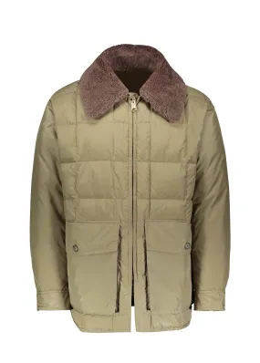 Beams Plus Fur Collared Jacket - Khaki