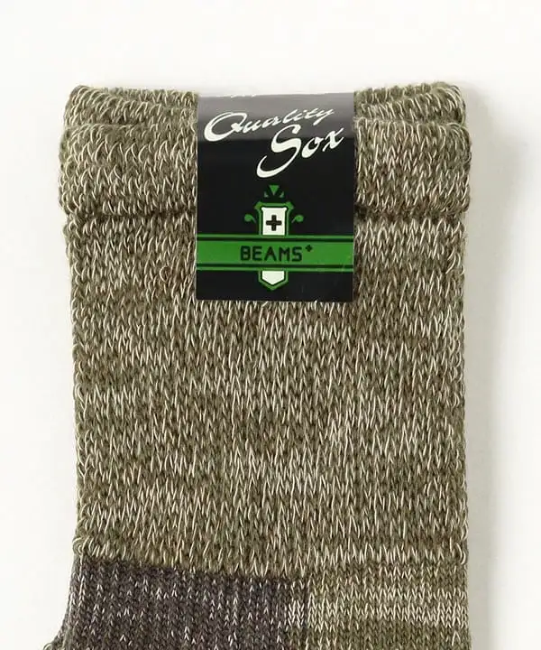 BEAMS PLUS Outdoor Socks Green