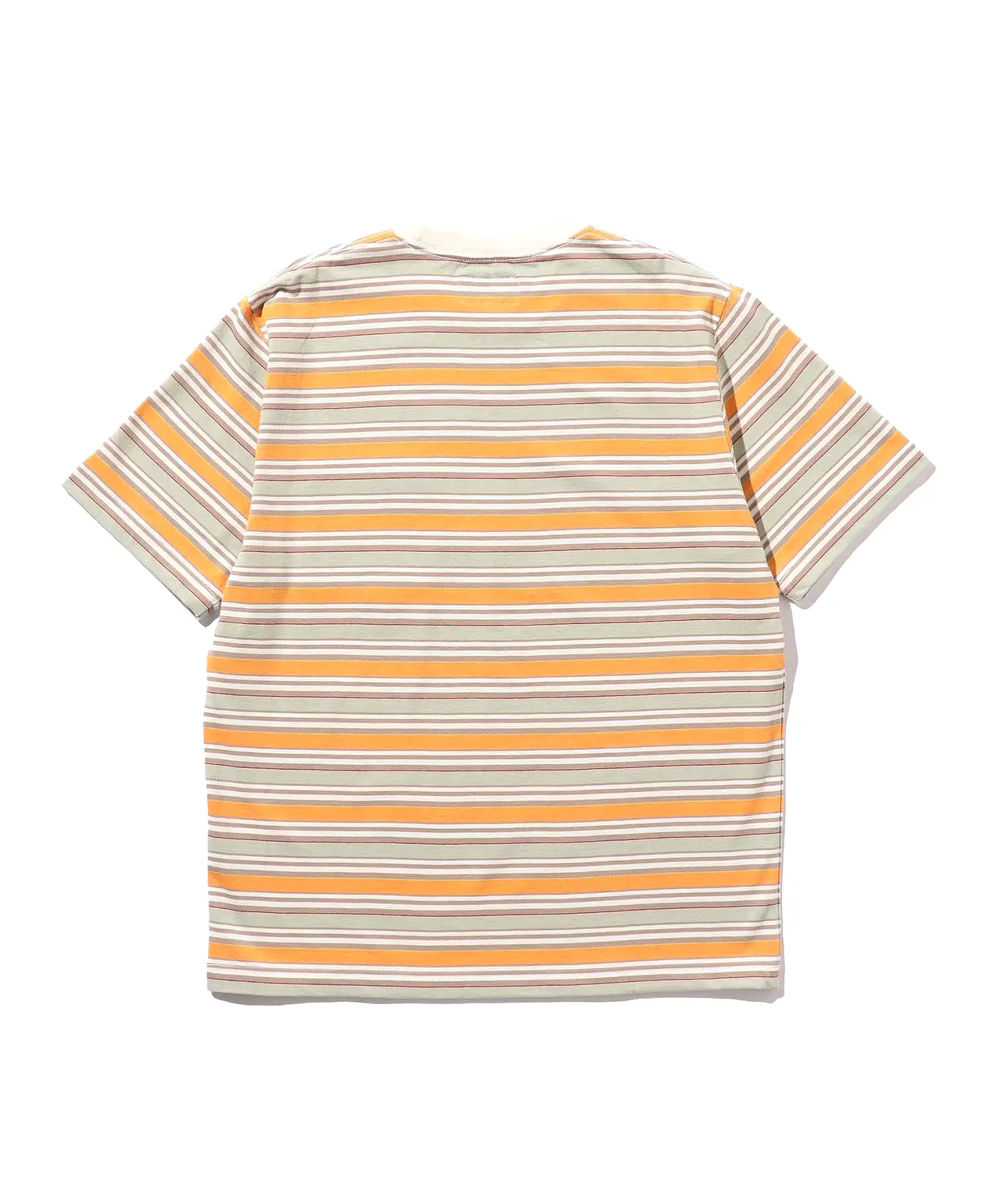 BEAMS PLUS Pocket Tee Multi Stripe Off White