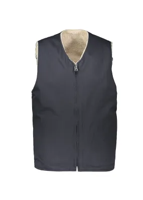 Beams Plus Reversible Military Liner Gilet - Navy