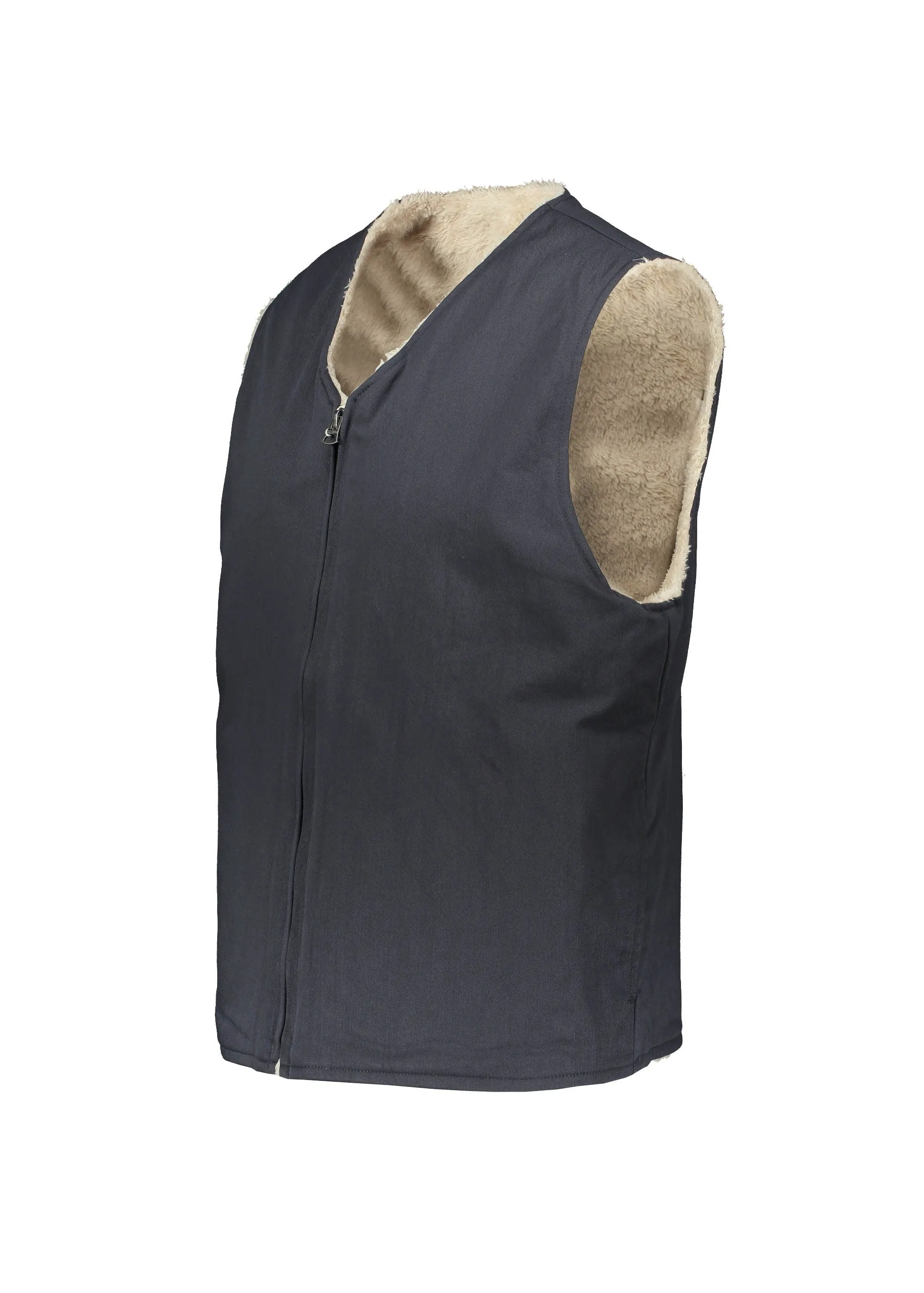 Beams Plus Reversible Military Liner Gilet - Navy