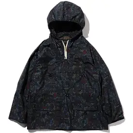 BEAMS PLUS Sports Euro Anorak Nylon Print Navy