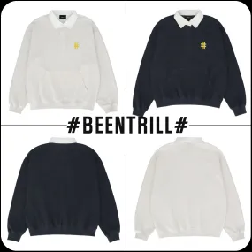 BEEN TRILL  |[BEENTRILL]★HIDDEN BUTTON RUGBY T-SHIRT