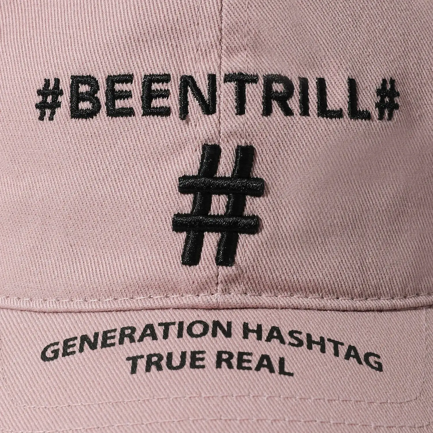 Been Trill Motion Embroidery Baseball Cap Pink