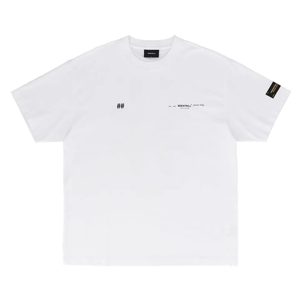 Been Trill Reflective Tape Logo Tee White