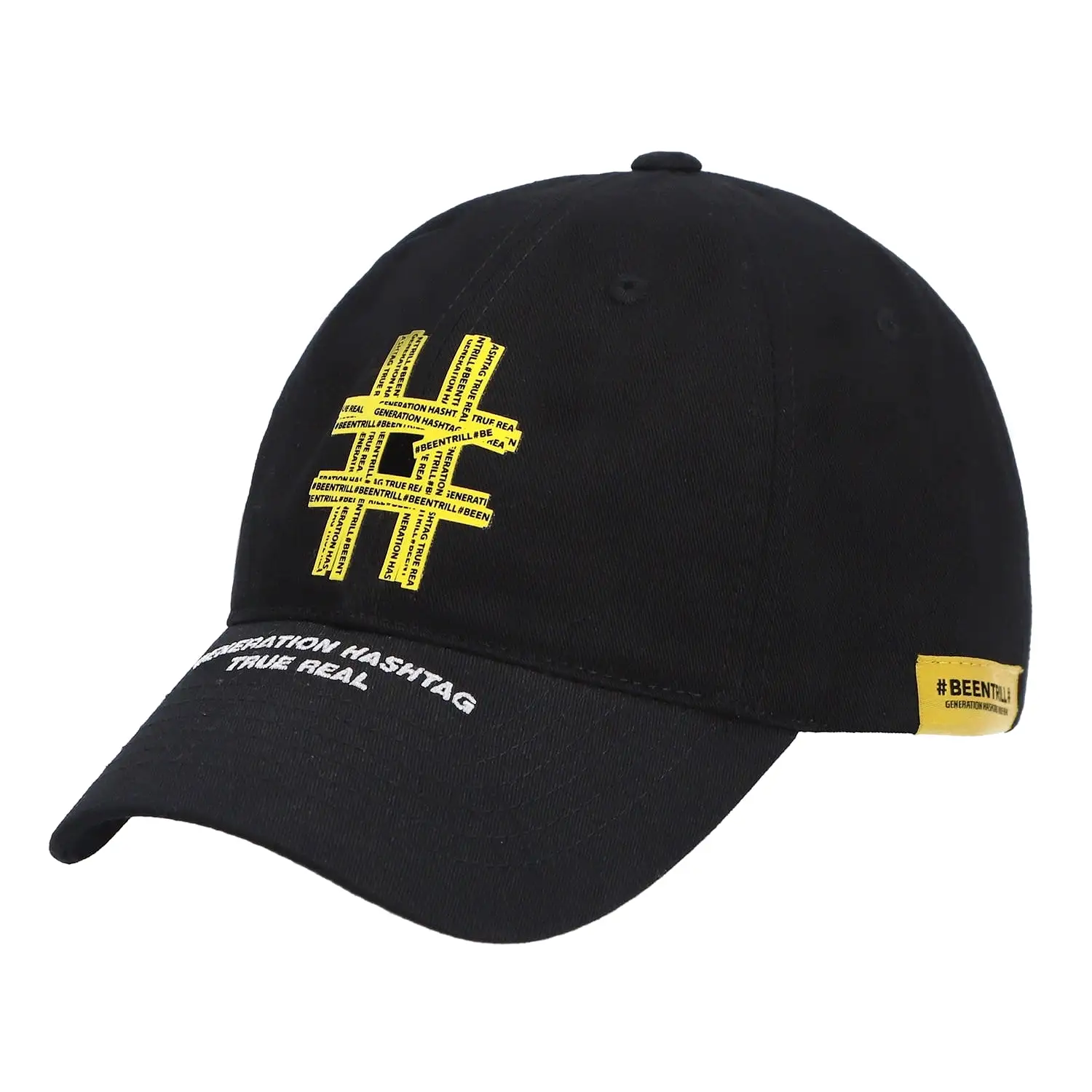 Been Trill Tape Logo Baseball Cap Black