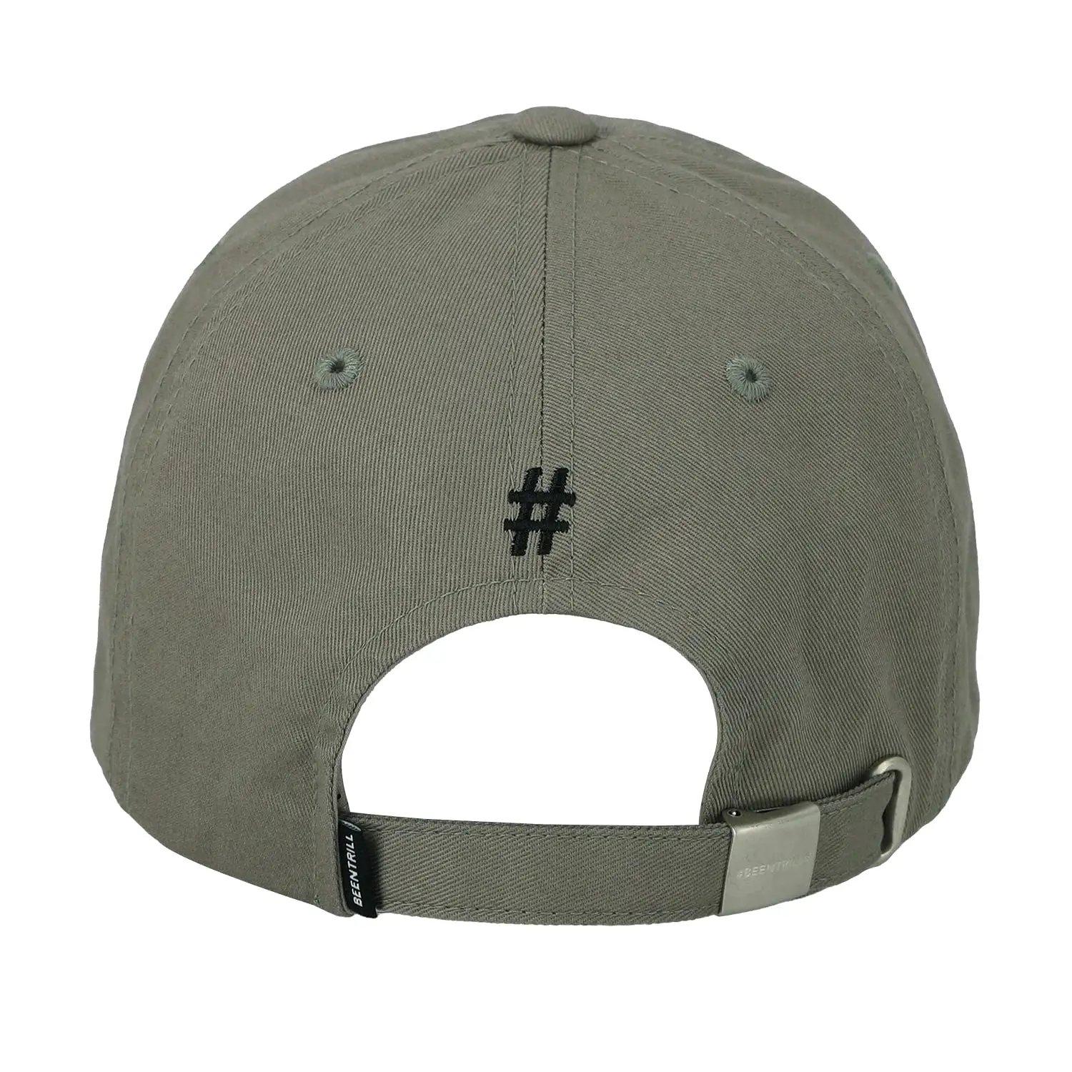 Been Trill Tape Logo Baseball Cap Light Khaki