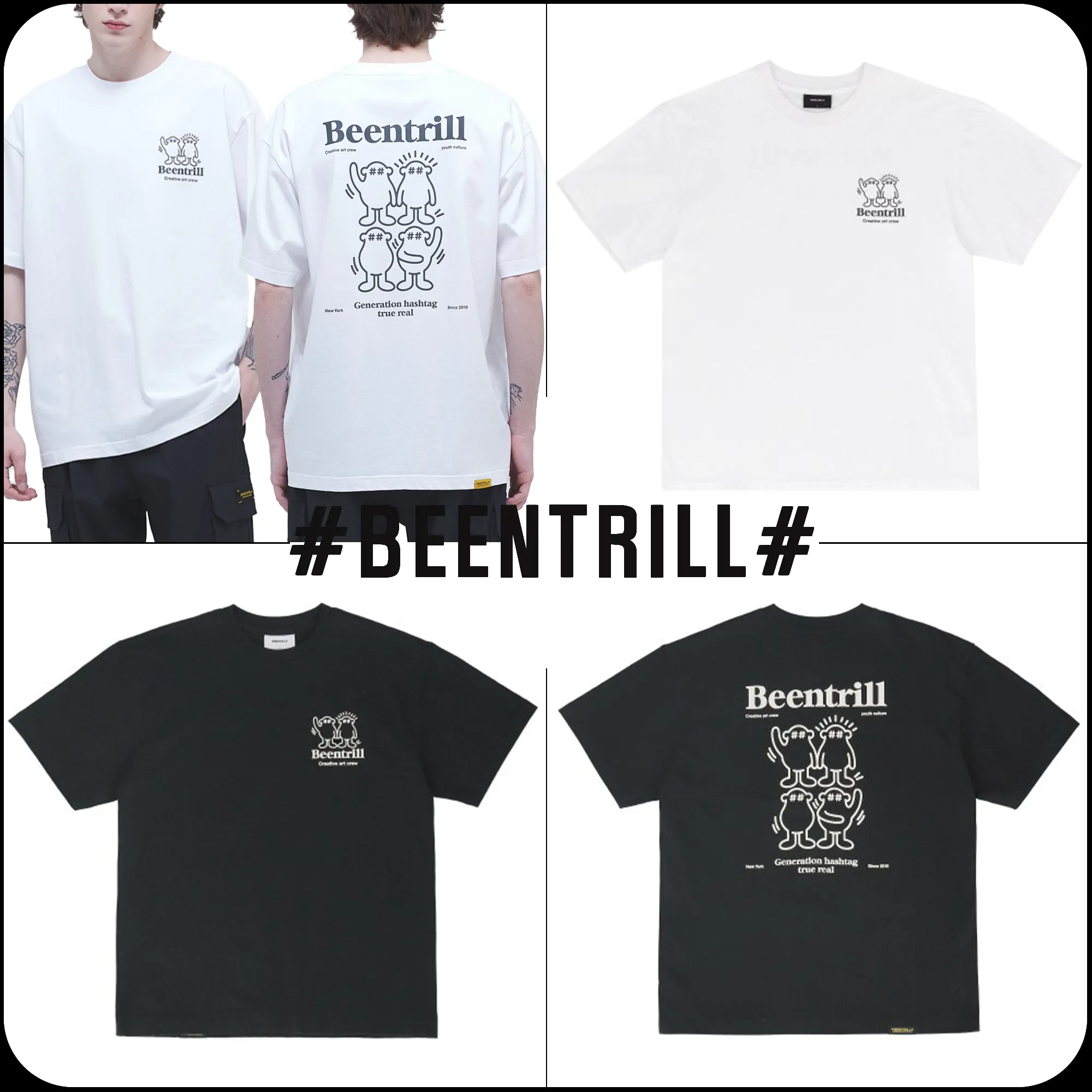 BEEN TRILL  |Unisex Street Style Cotton Short Sleeves Logo T-Shirts