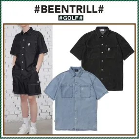 BEEN TRILL  |Unisex Street Style Plain Short Sleeves Logo Shirts