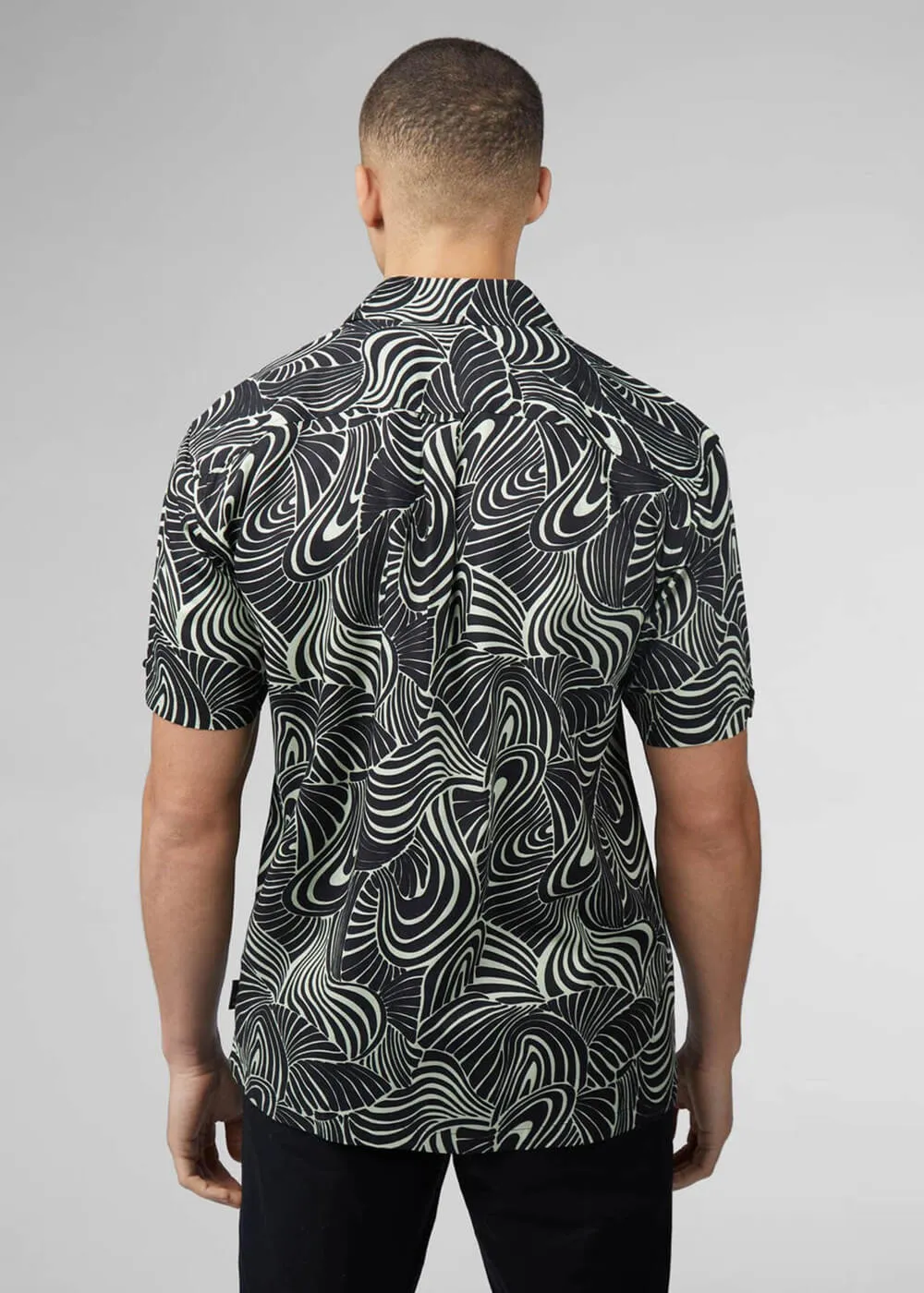 Ben Sherman Psychadelic Swirl Shirt Mint