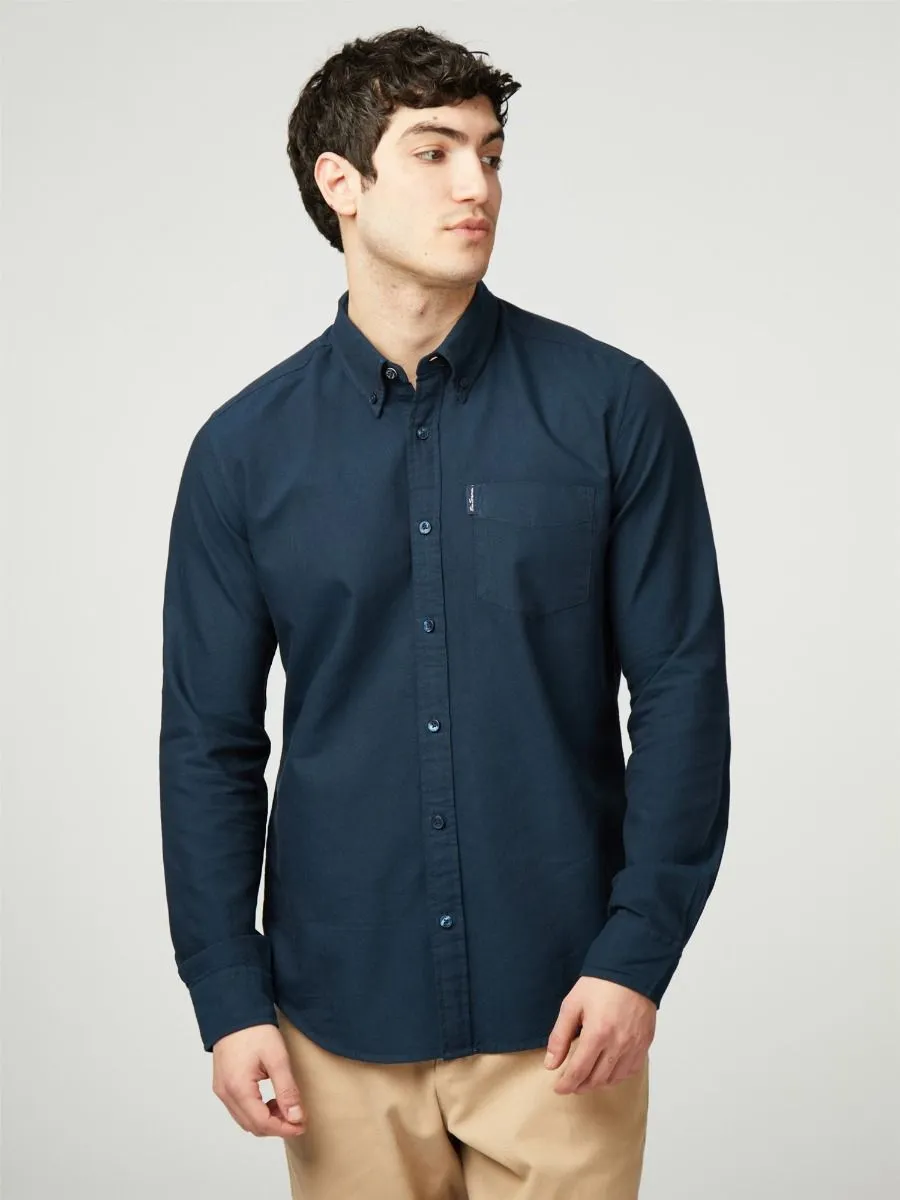 Ben Sherman Signature Long Sleeve Oxford Shirt Dark Navy