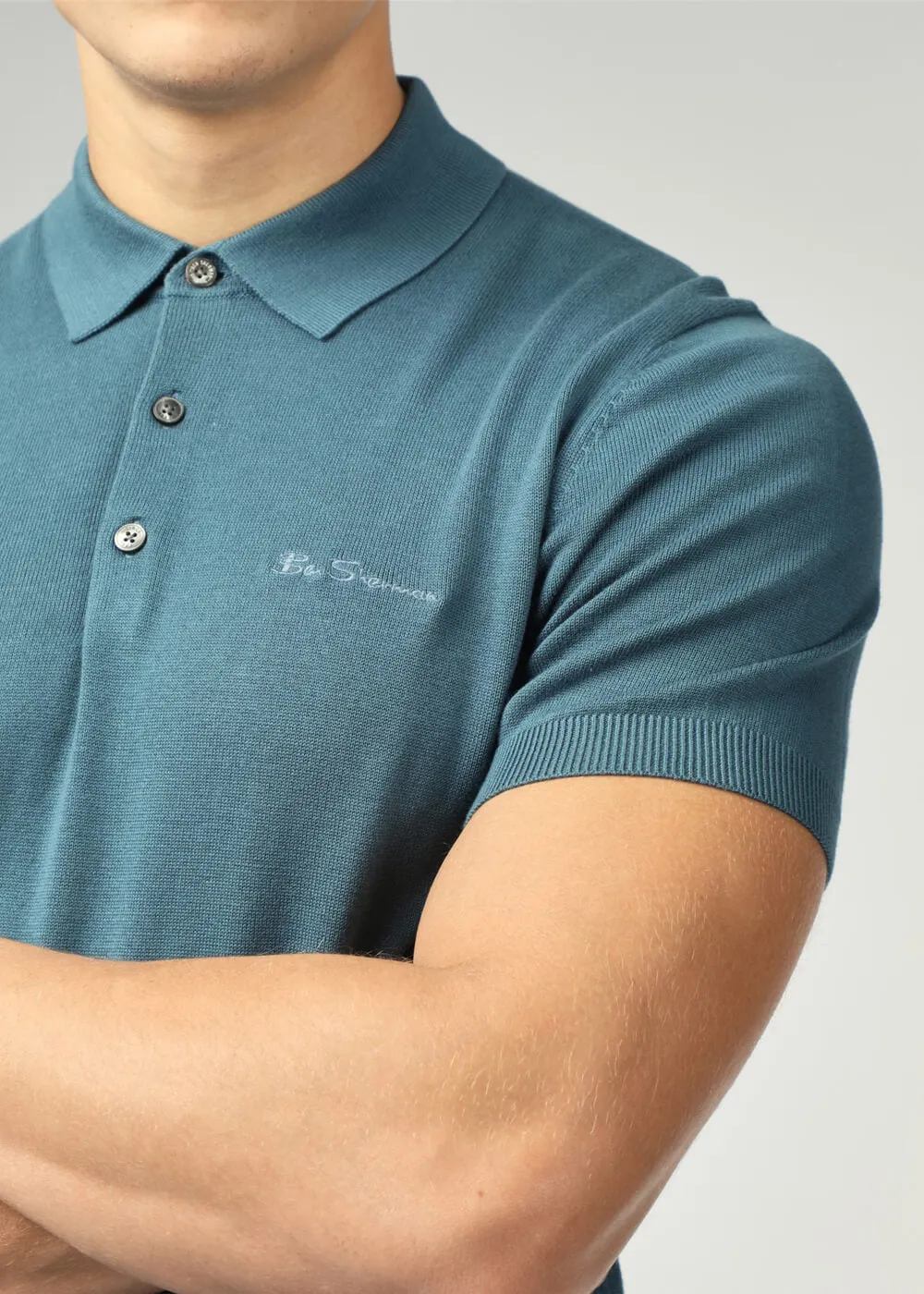 Ben Sherman Signature Short Sleeve Polo Teal