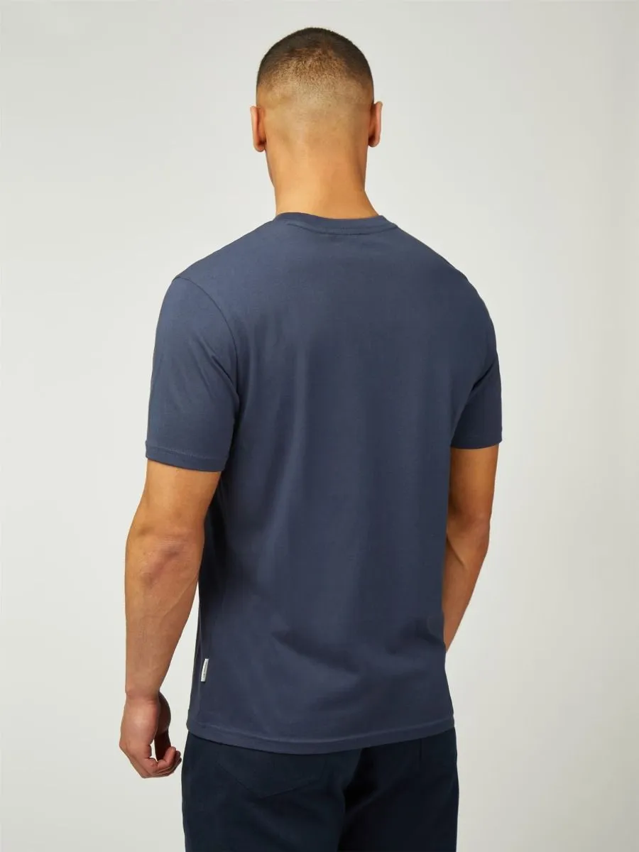 Ben Sherman Sounds of London Crew Neck T-Shirt Mood Indigo