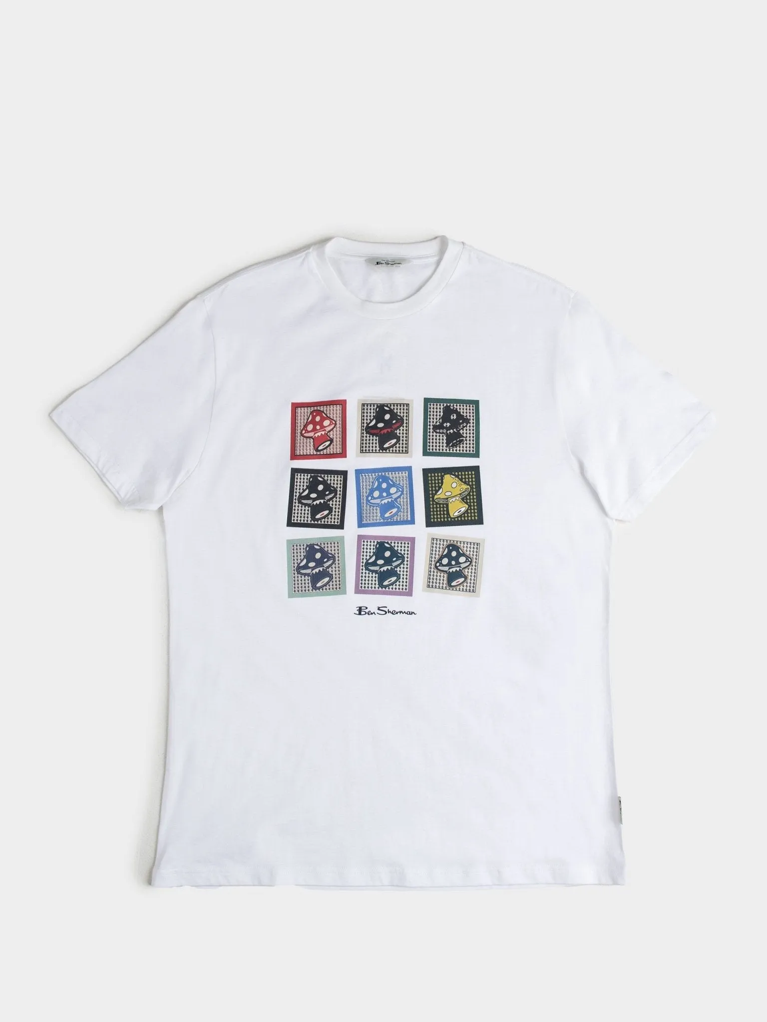 Ben Sherman W76151 Shroom Art Tee Shirt White