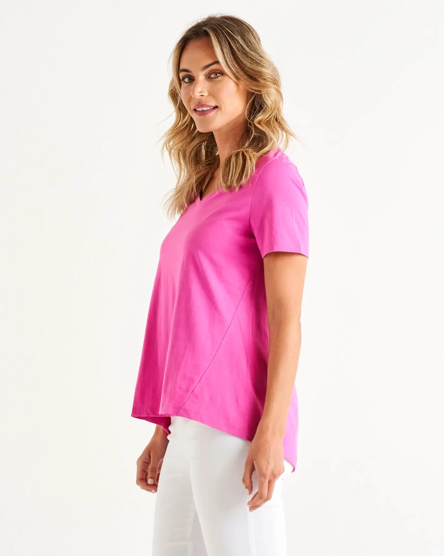 Betty Basics Luella Tee - Azalea