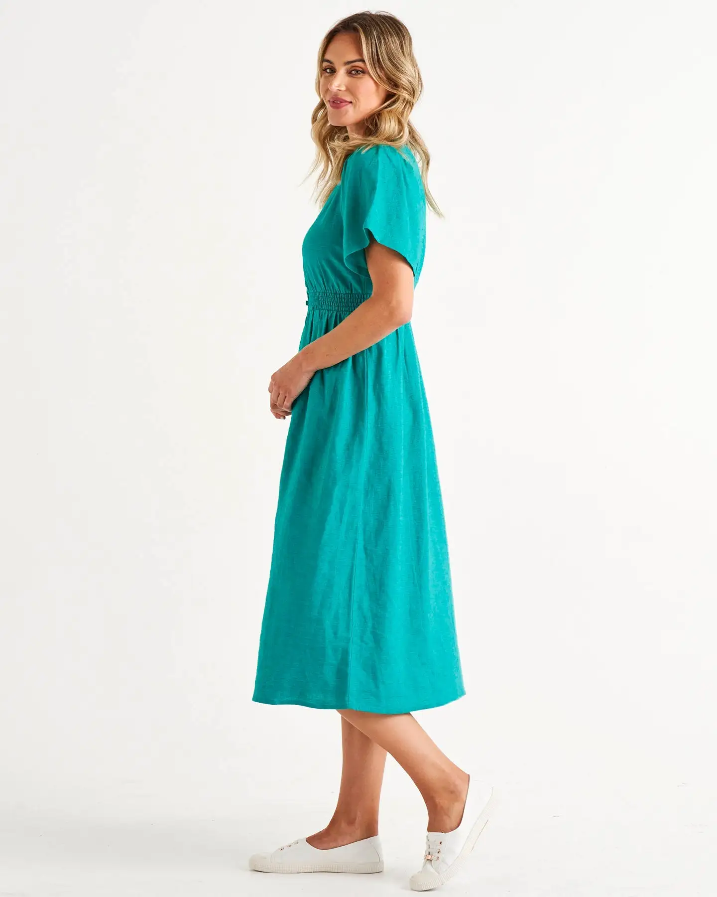 Betty Basics Whitney Dress - Teal