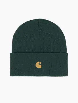 Carhartt WIP Chase Beanie Juniper / Gold