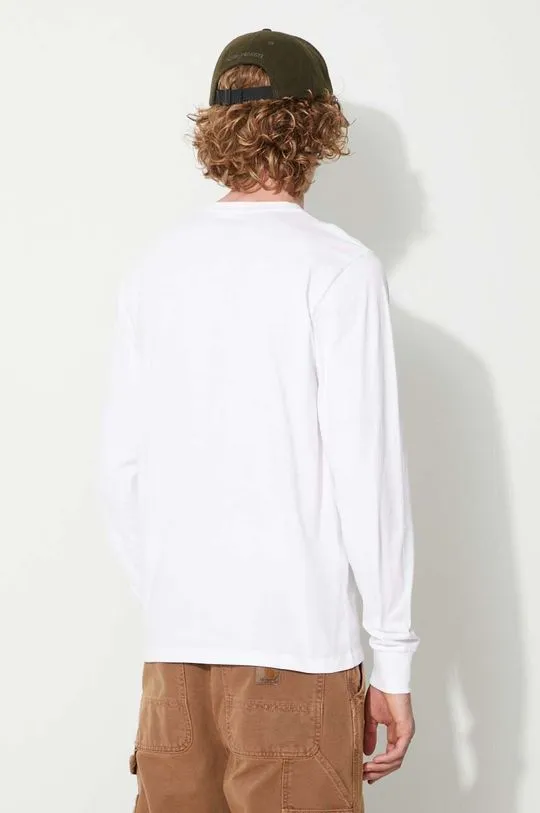 Carhartt WIP cotton longsleeve top white color