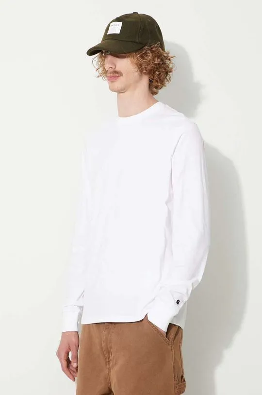 Carhartt WIP cotton longsleeve top white color