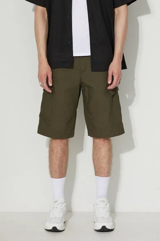 Carhartt WIP cotton shorts green color