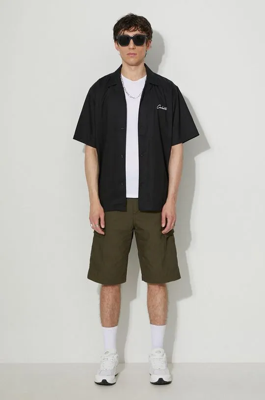 Carhartt WIP cotton shorts green color