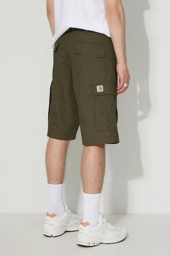 Carhartt WIP cotton shorts green color