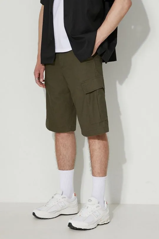 Carhartt WIP cotton shorts green color