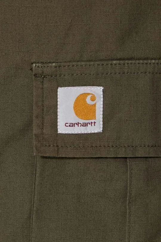 Carhartt WIP cotton shorts green color