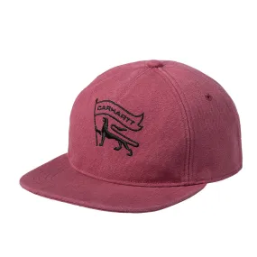 CARHARTT WIP STAMP CAP // DUSTY FUCHSIA/BLACK