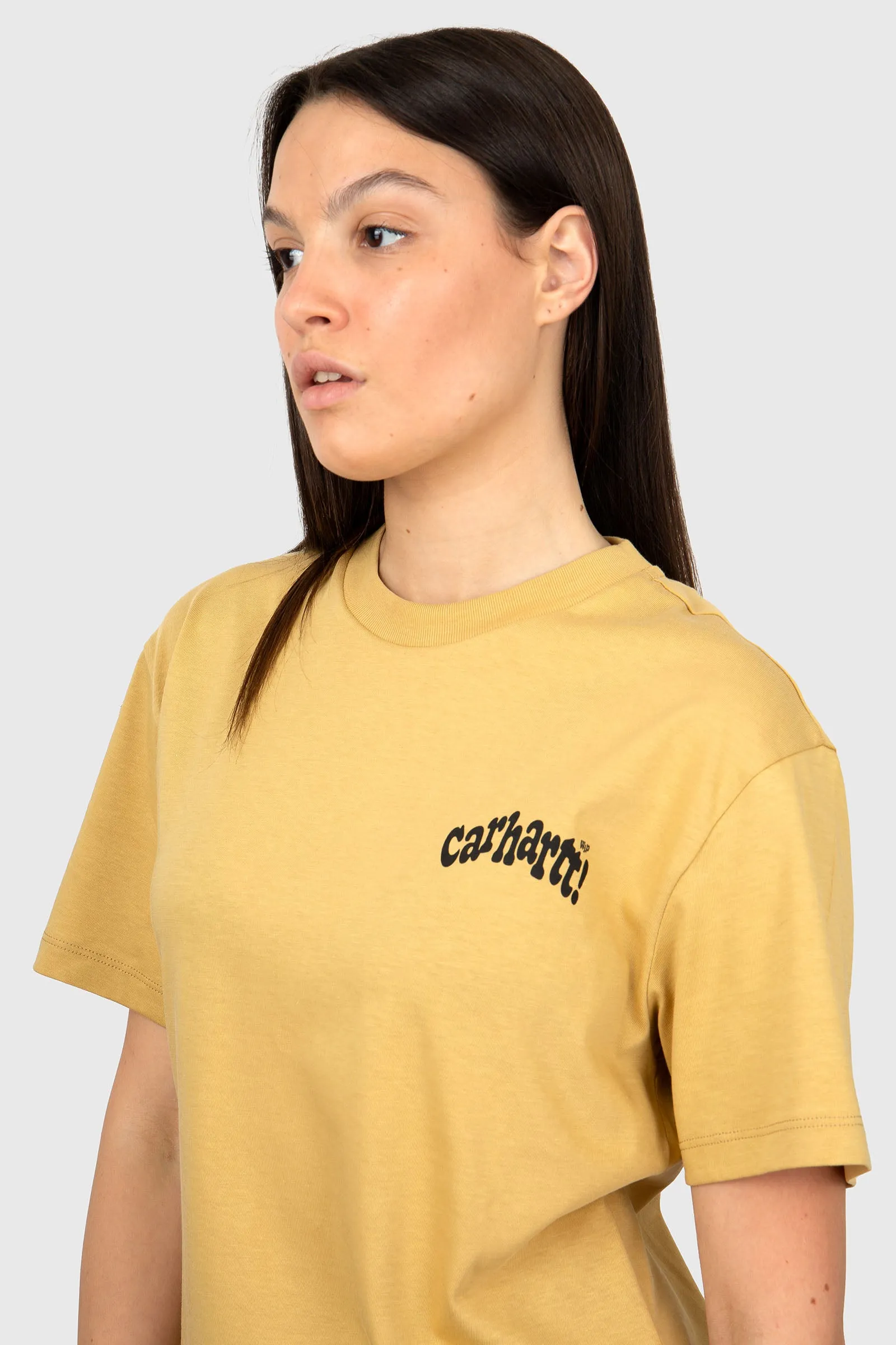 Carhartt Wip W' S/s Amour T-shirt Beige Donna