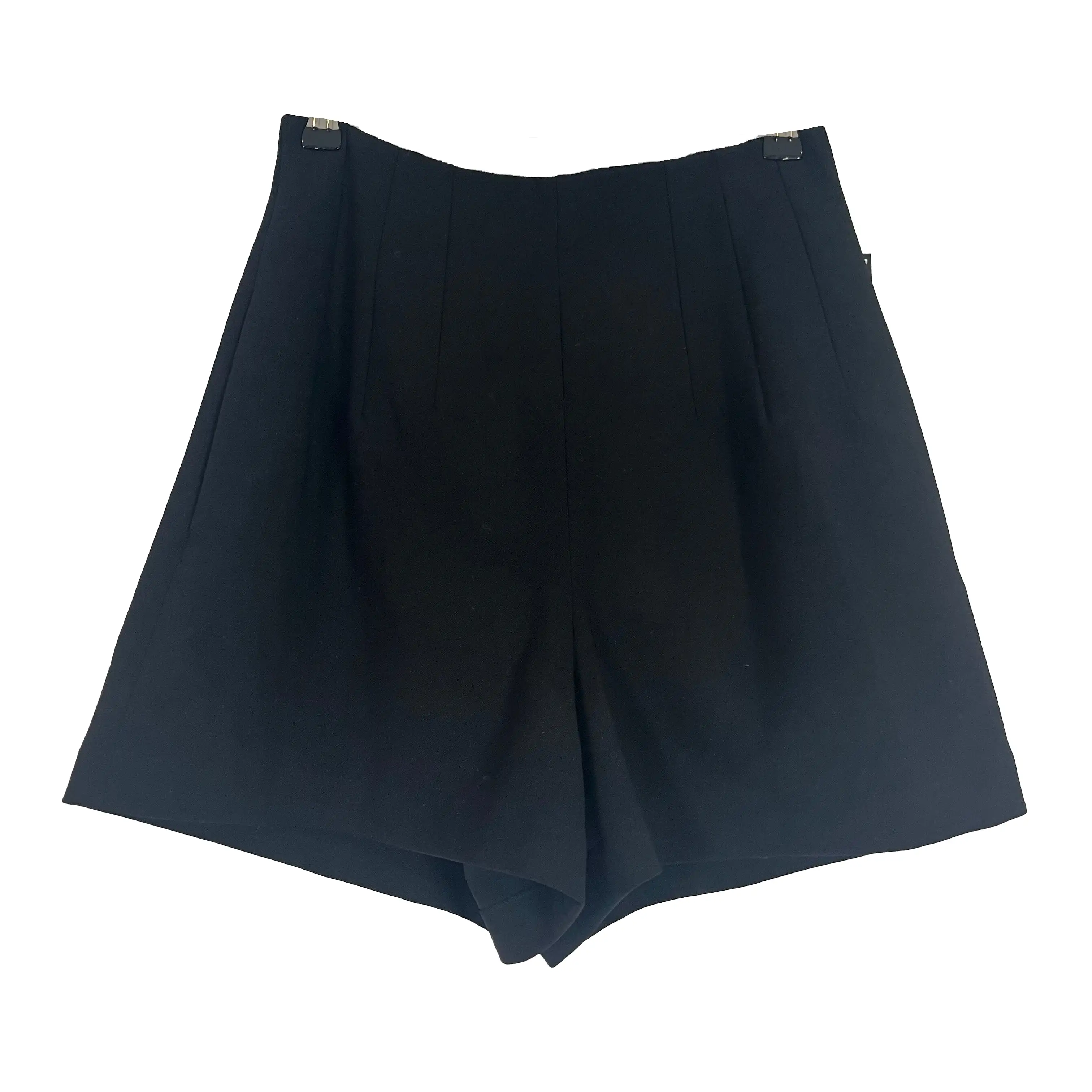 Carolina Herrera Brand New 500 Black Wool High Waisted Shorts XXS