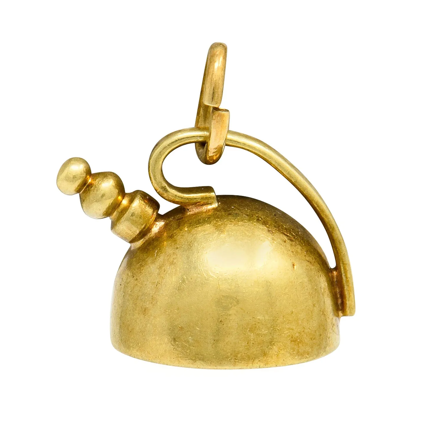 Cartier Retro 14 Karat Gold Tea Kettle Pot Charm