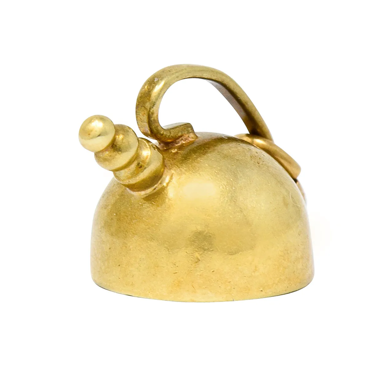 Cartier Retro 14 Karat Gold Tea Kettle Pot Charm