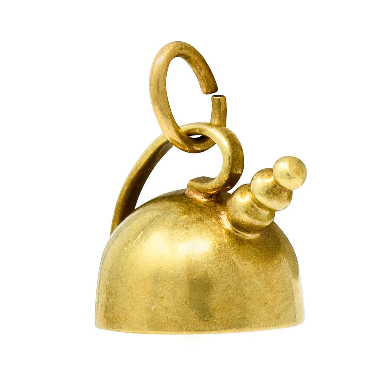 Cartier Retro 14 Karat Gold Tea Kettle Pot Charm