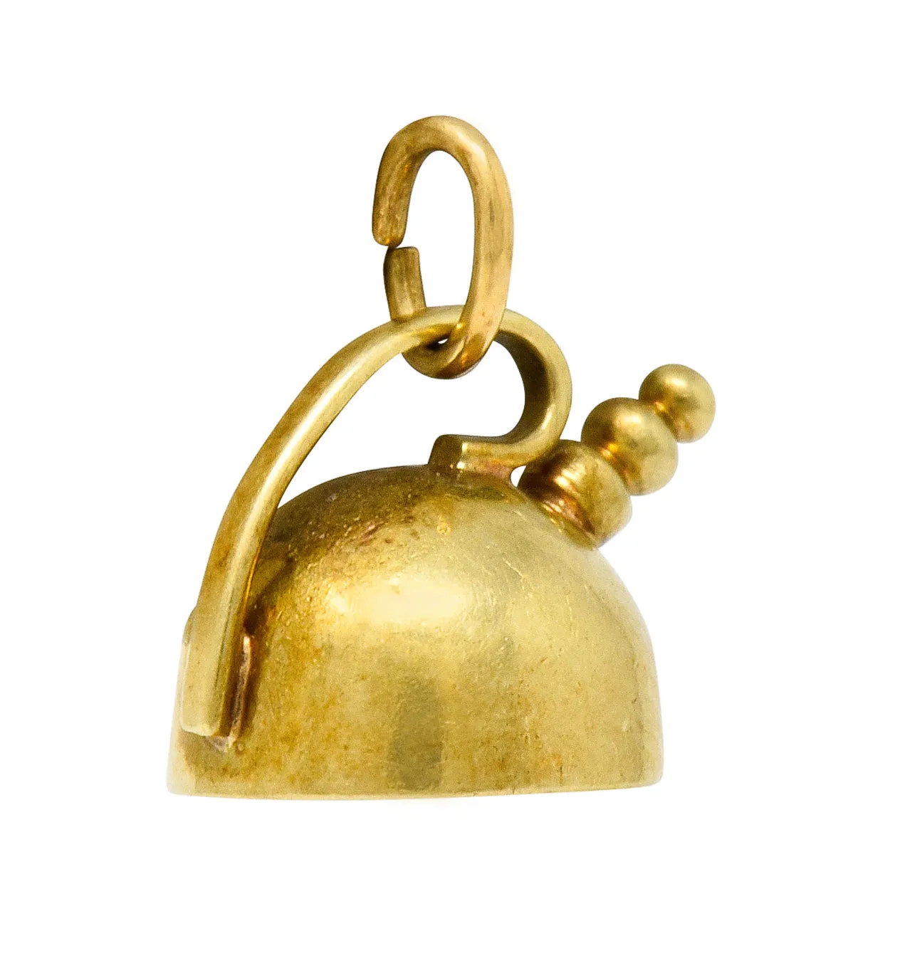 Cartier Retro 14 Karat Gold Tea Kettle Pot Charm