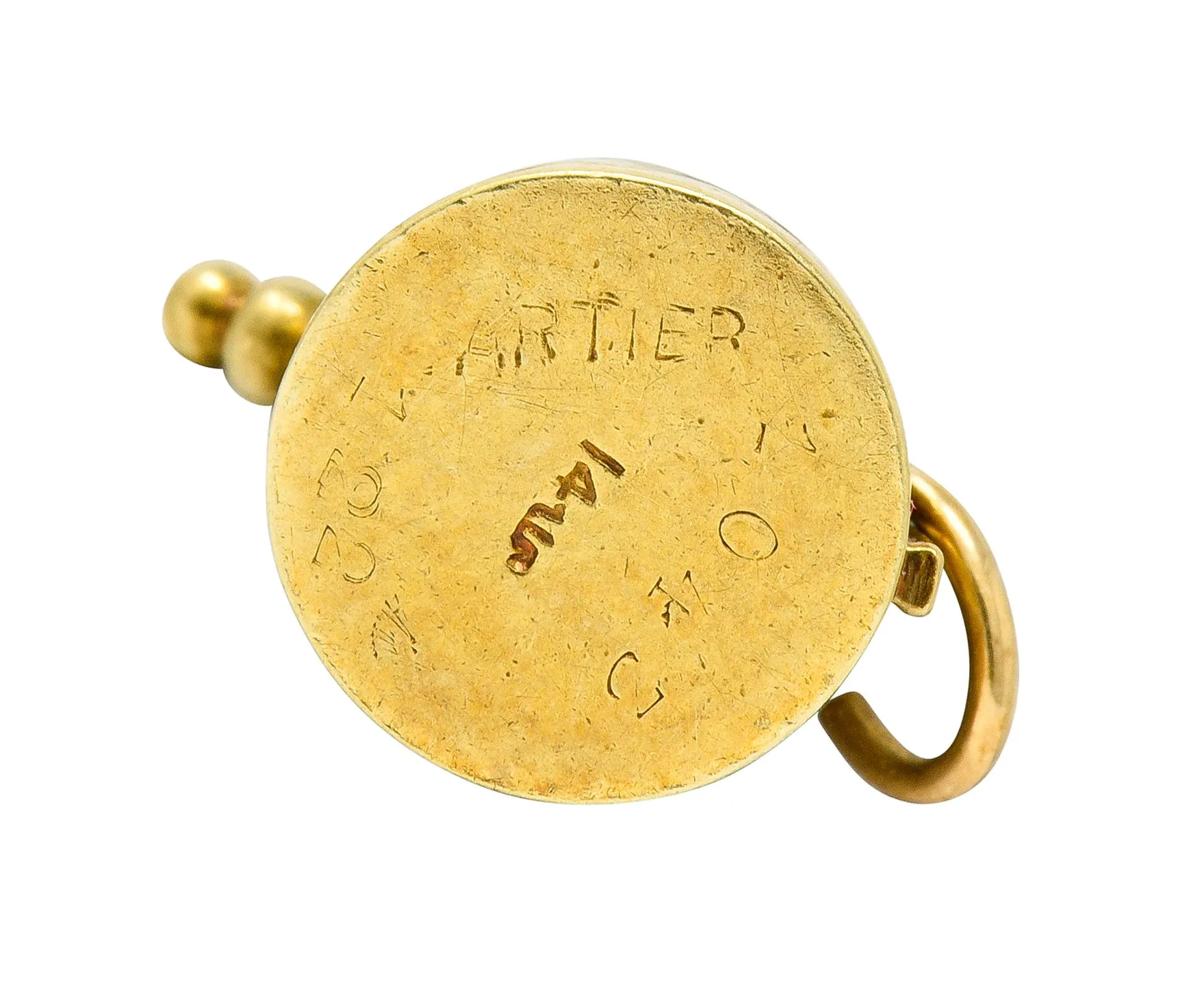 Cartier Retro 14 Karat Gold Tea Kettle Pot Charm