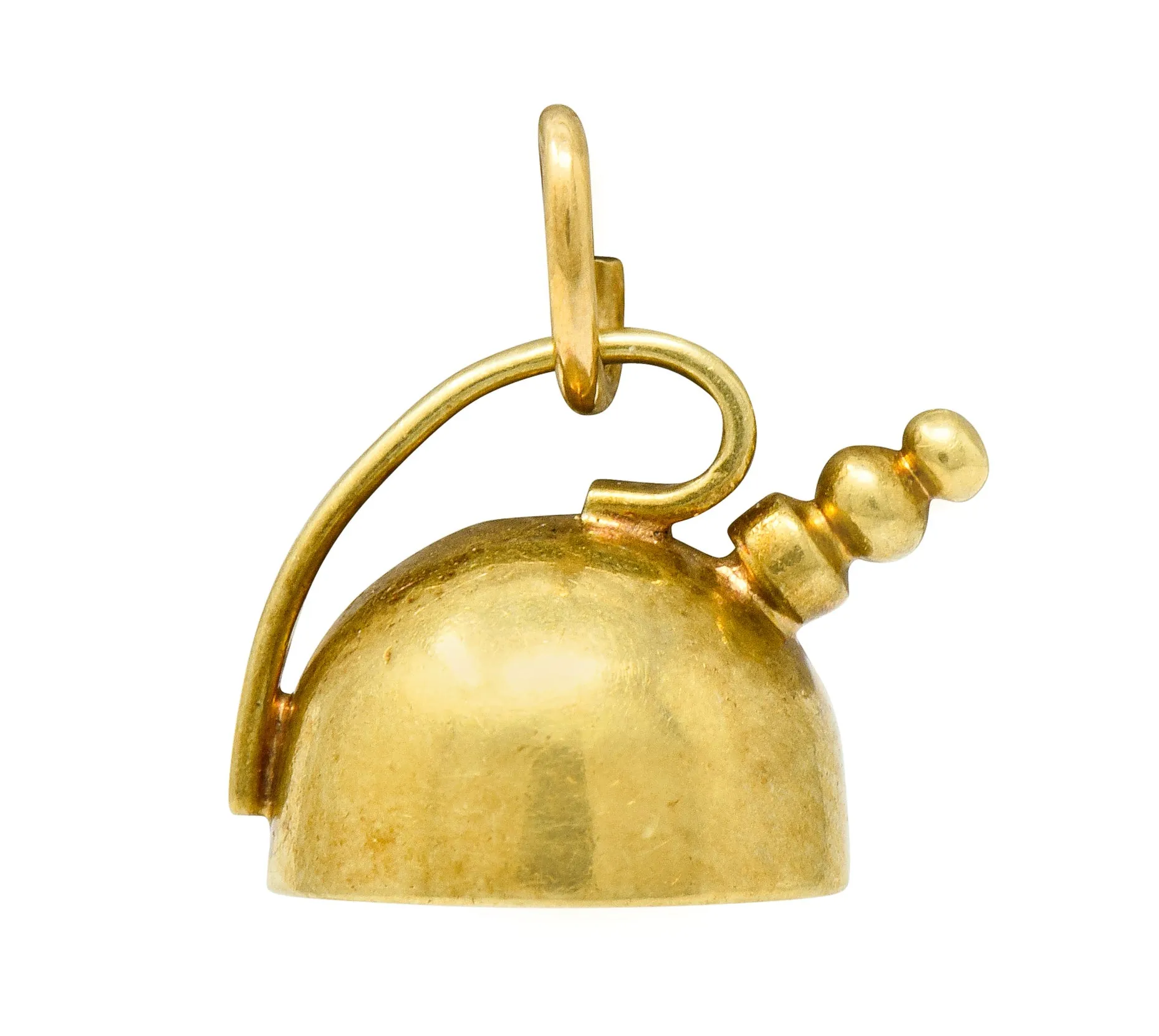 Cartier Retro 14 Karat Gold Tea Kettle Pot Charm