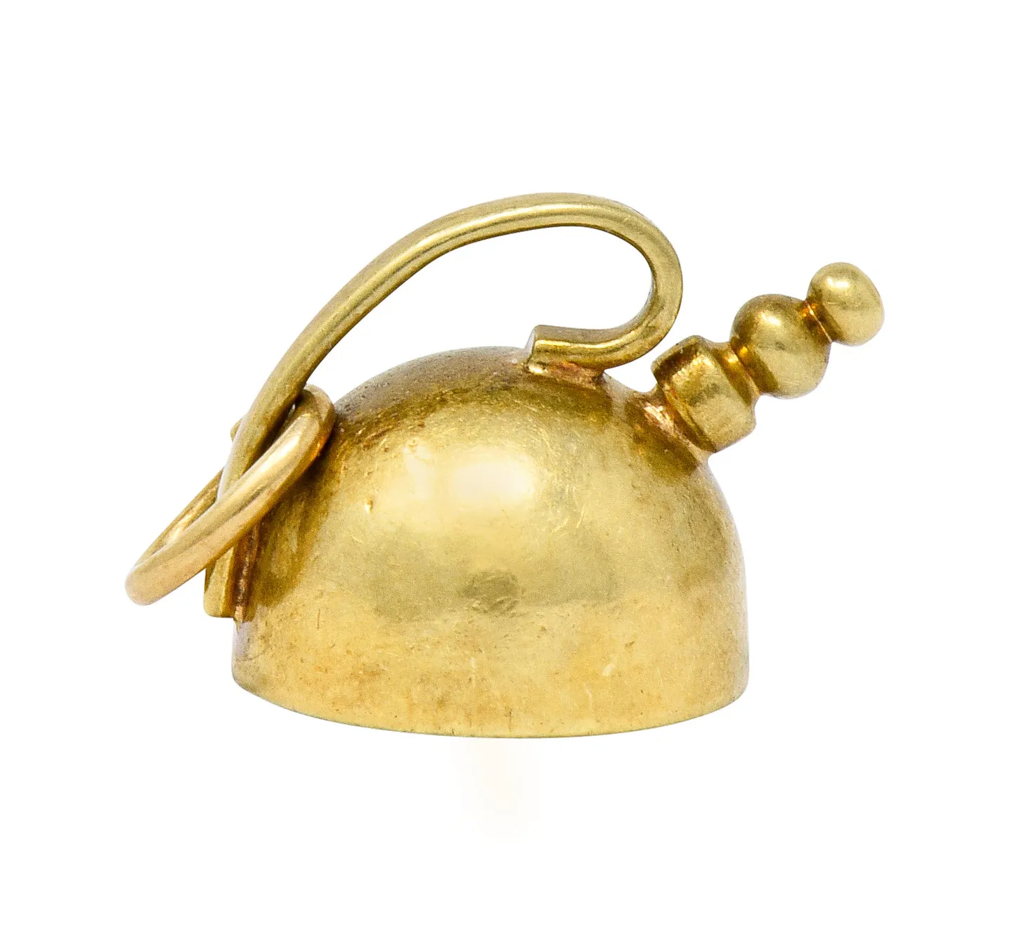 Cartier Retro 14 Karat Gold Tea Kettle Pot Charm