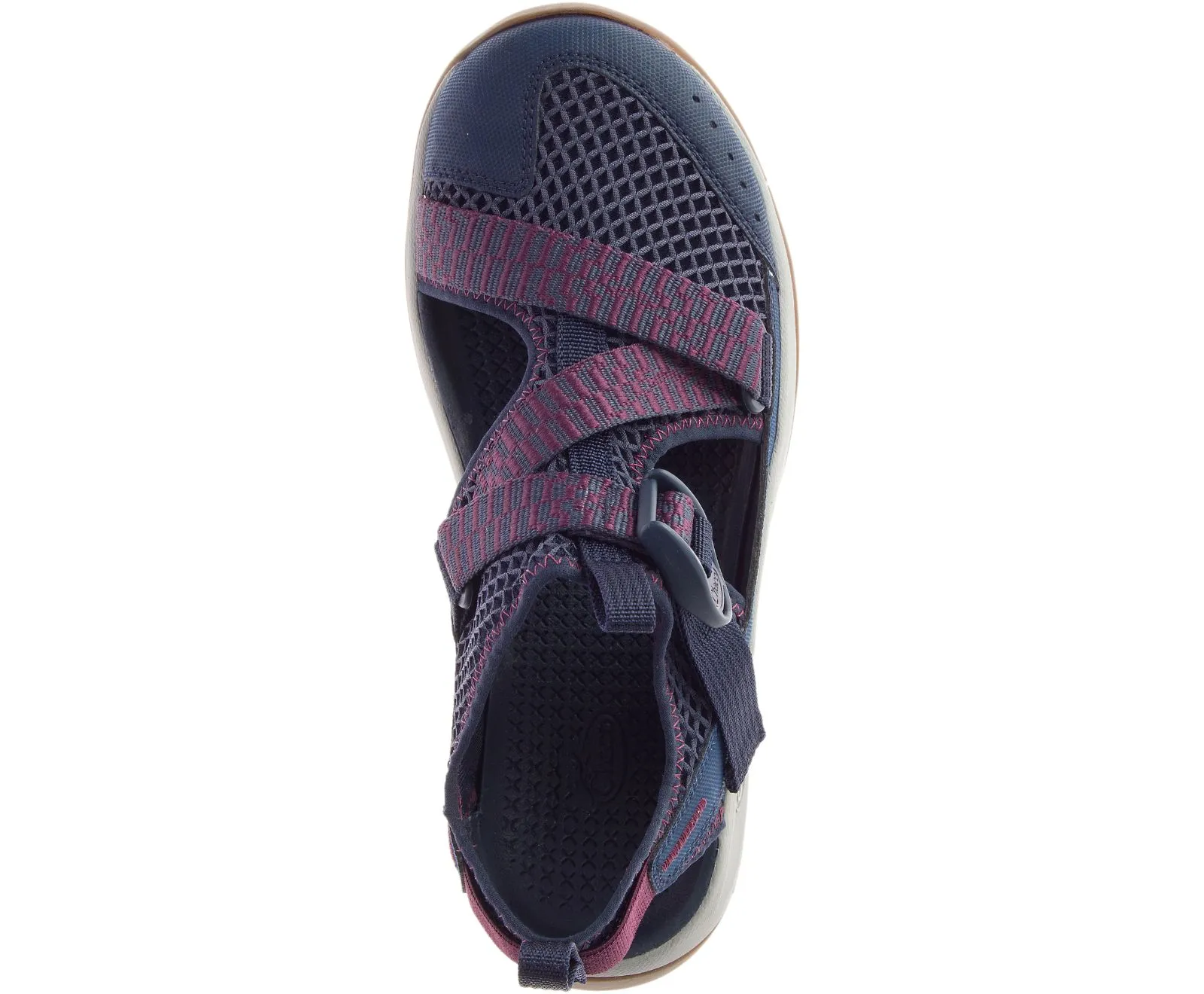 Chaco Womens Odyssey Closed Toe Sandal- Navy/Red